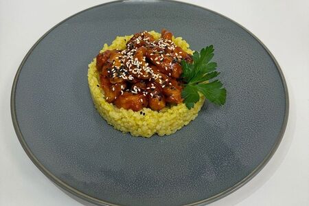 Курица барбекю с рисом