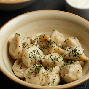 Пельмени с лососем