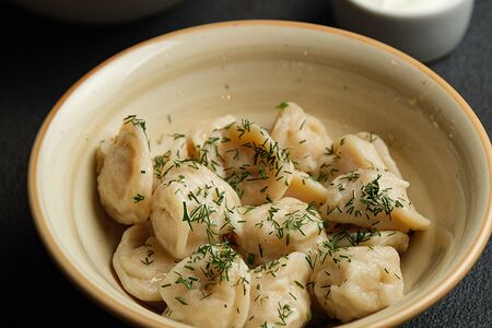 Пельмени с лососем