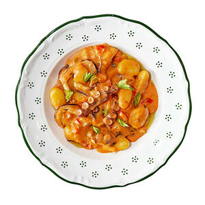 Ньокки с осьминогом