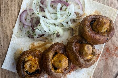 Шампиньоны на углях