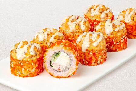 Ролл Нежная креветка с крабом