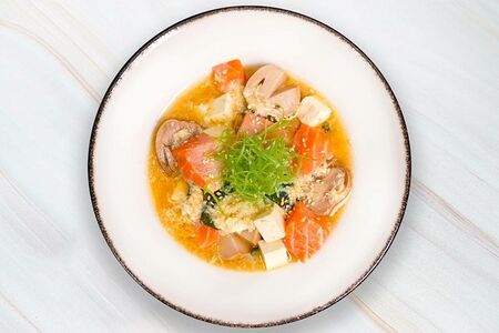 Мисо-суп с лососем