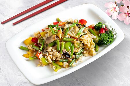 Теппаньяки рис с овощами