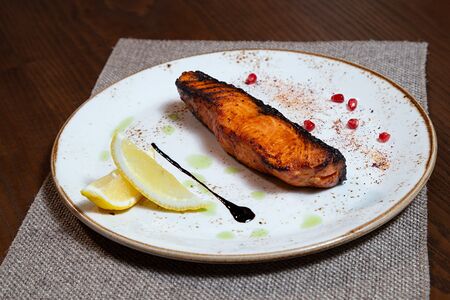 Семга на мангале