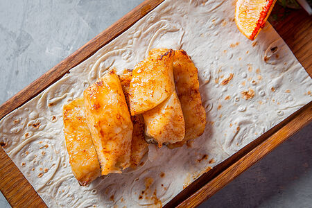 Филе палтуса на мангале