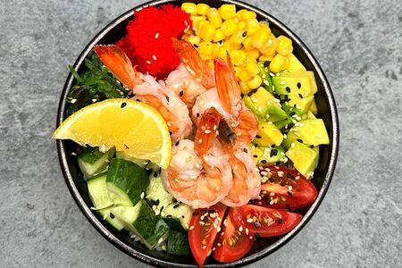 Поке-боул с креветками