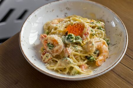 Паста с креветками 