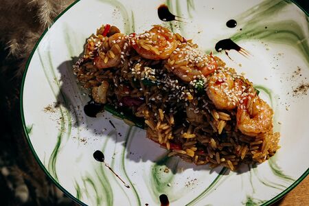 Рис с креветками