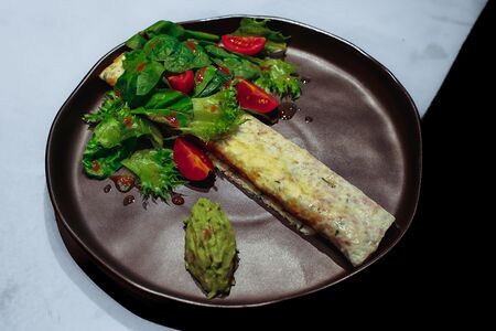 Омлет с беконом 