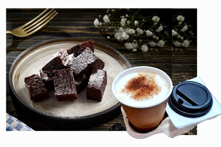 Капучино 280 мл + Брауни