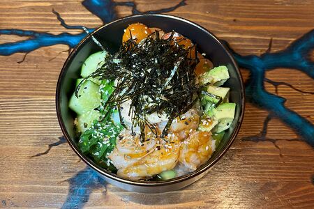 Поке с креветками    