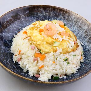 Жареный рис с морепродуктами