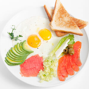 Английский завтрак Лосось