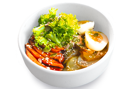 Жареный рис с курицей терияки