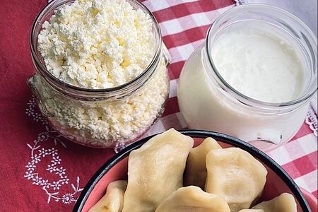 Вареники с творогом, сладкие