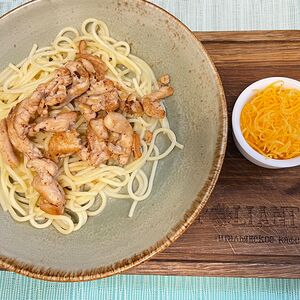 Спагетти с куриным филе