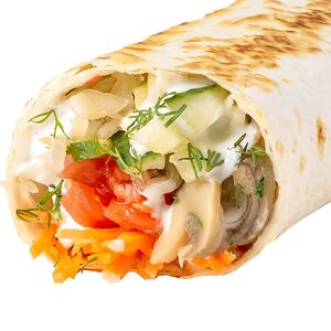 Вегетарианская шаверма с грибами