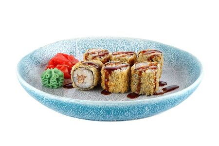 Хрустящий ролл с лососем Спайси