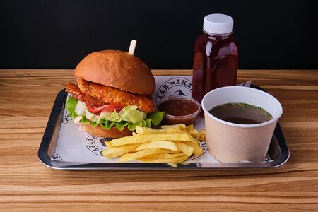 Комбо Обед с бургером Острый цыплёнок Яс