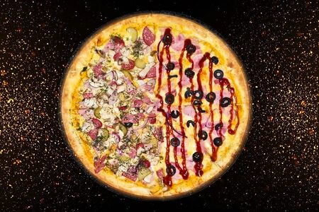 Пицца 50/50 Мясная и Барбекю