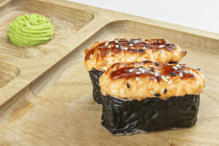 Суши запеченные с креветкой