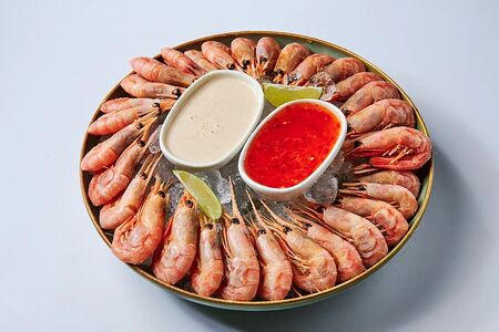 Магаданские креветки на льду