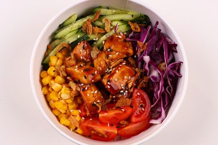 Поке с курицей