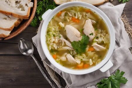 Щи с курицей