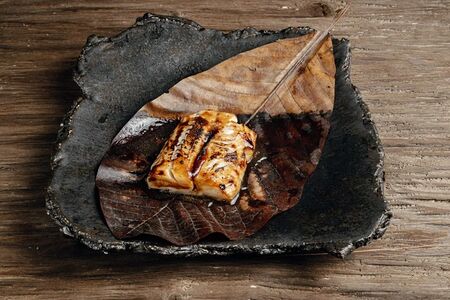 Черная треска мисо терияки