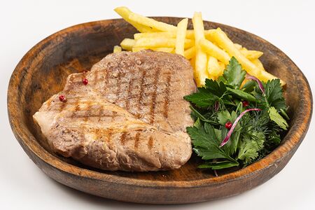 Стейк из cвинoй шеи