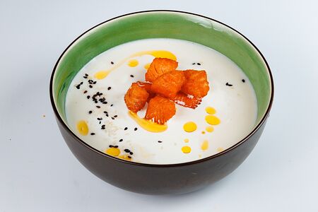 Суп сливочный с лососем