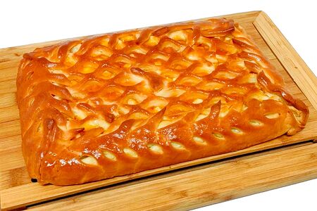 Пирог с солёной карамелью и грушей