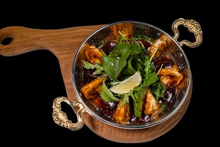 Тигровые креветки гриль в соусе терияки