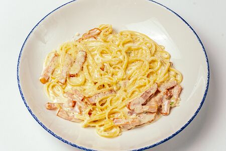 Лингвини с соусом карбонара