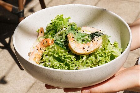 Чука с тигровыми креветками