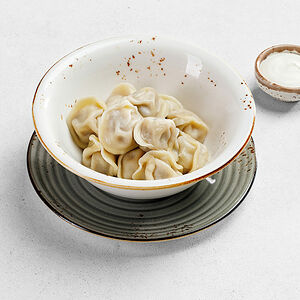 Пельмени со сметаной двойные