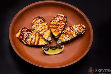 Запечённые мидии