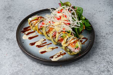 Лосось папая темпура грин