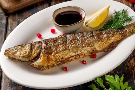 Сибас на углях