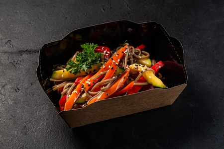 Соба с овощами