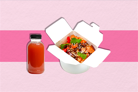 Вок куриный плюс напиток