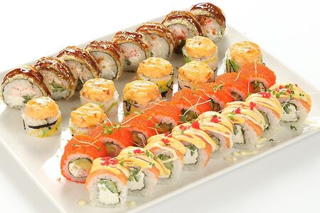 Сет даруми new и 3 набора: васаби, имбирь, соевый соус)