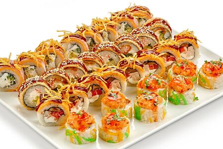 Сет Пивной от шефа и 3 набора: васаби, имбирь, соевый соус)