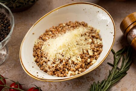 Гречка с пармезаном