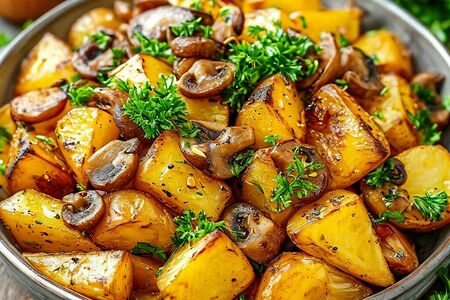 Картошка с грибами