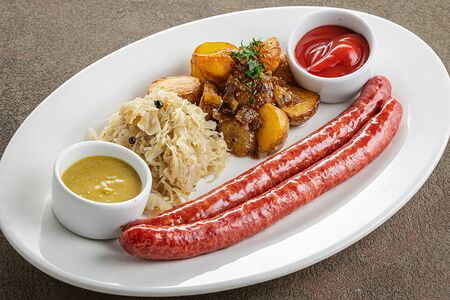 Копчёные колбаски гриль