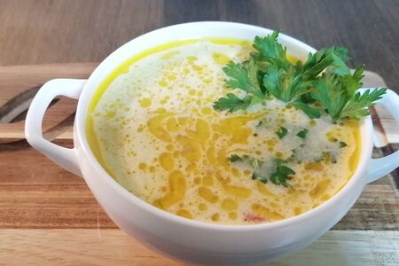 Суп рыбный на сметане с форелью