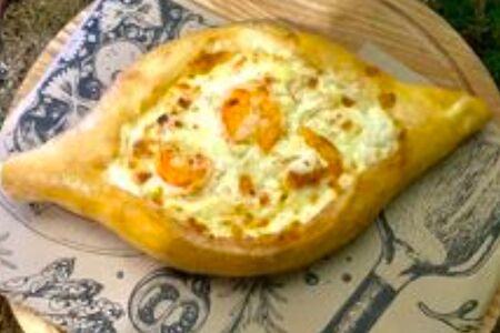 Хачапури с креветками 