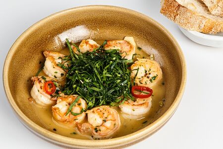 Чесночные креветки